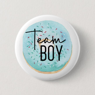 Team Boy Donut ThMeed Gender Reveal Pin Knapp