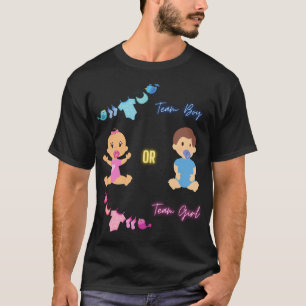 Team Boy eller Team Girl Gender Reveal T Shirt