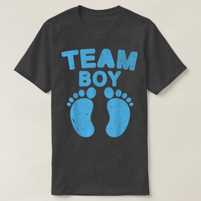 Team Boy Future Parents Gender för meddelande från T Shirt (Design framsida)