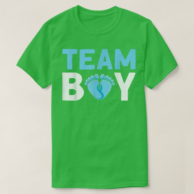 Team Boy Gender Reveal 673 T Shirt (Design framsida)
