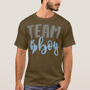 Team Boy Gender Reveal Baby Shower for Mamma Pappa T Shirt
