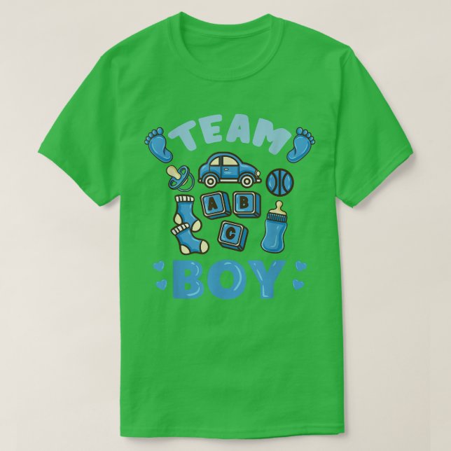 Team Boy Gender Reveal Boy 663 T Shirt (Design framsida)