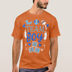 Team Boy Gender Reveal Party Rosa Blue Baby Announ T Shirt