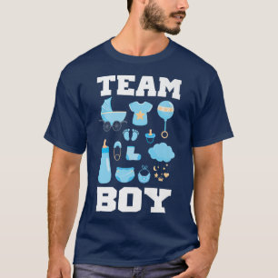 Team Boy Gender Reveal Party Team Boy T Shirt