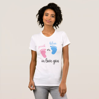 Team Boy Girl Rosa eller Blue Vi Kärlek dig T Shirt