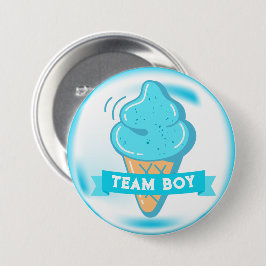 Team Boy Ice Cream Gender Reveal Knapp