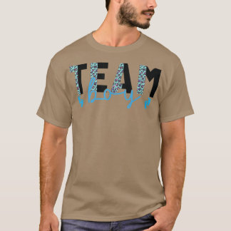 Team Boy Leopard Skriv ut Rosa eller blått Gender T Shirt