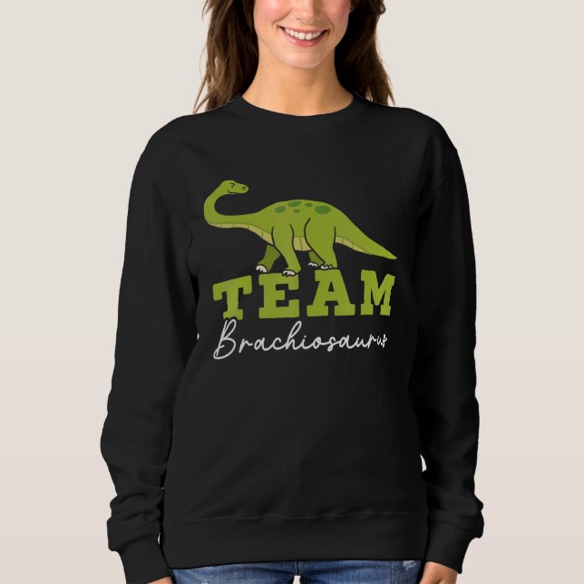 Team Brachiousaurus Dinosaur Future Paleontologist T Shirt (Framsida)