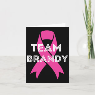 Team Brandy Personlig Breast Cancer Awareness Kort