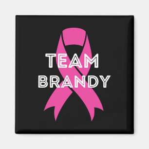 Team Brandy Personlig Breast Cancer Awareness Magnet