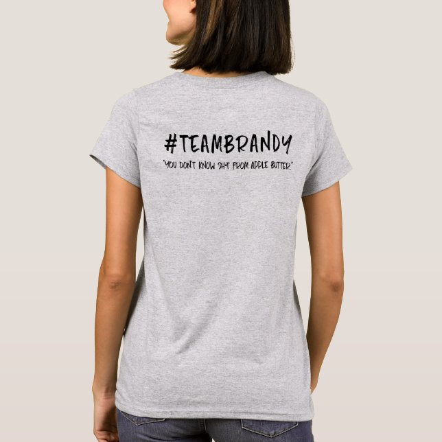 Team Brandy T - Äppelsmör T-shirt (Baksida)