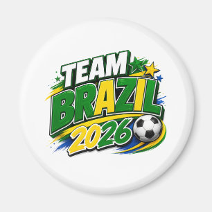 TEAM BRASILIEN 2026 Fan Brasiliansk Ma Magnet