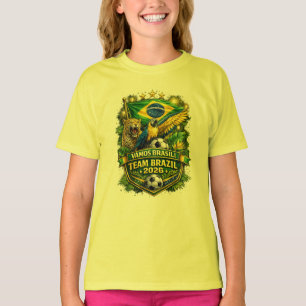 Team Brasilien 2026 Jaguar & Arara Fotbollsfan T Shirt