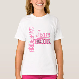 Team Bride 1 JUNIOR JR BRIDESMAID Tee Shirt