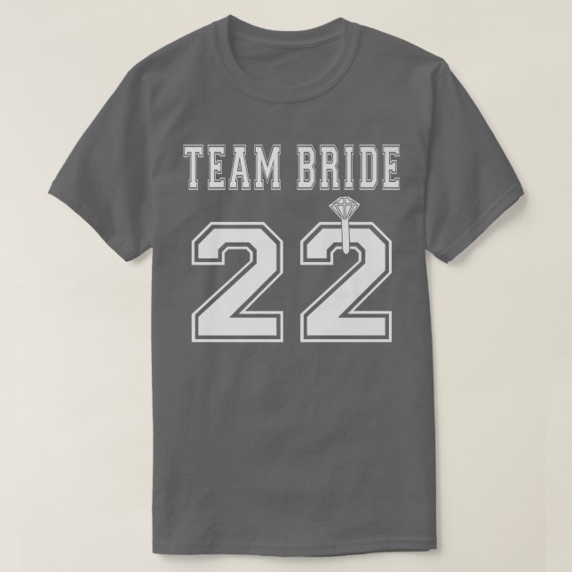 Team Bride 2022 Bridal Shower Matching  T Shirt (Design framsida)