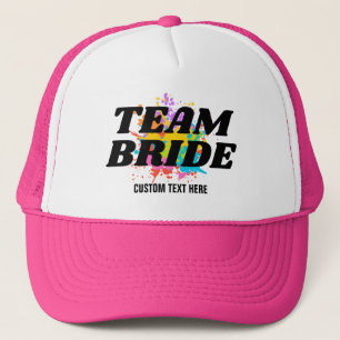 Team Bride Anpassningsbar Bachelorette Brudens sid Keps