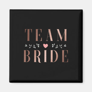 Team Bride Bachelor Möhippa Bröllopsfest Sq Magnet