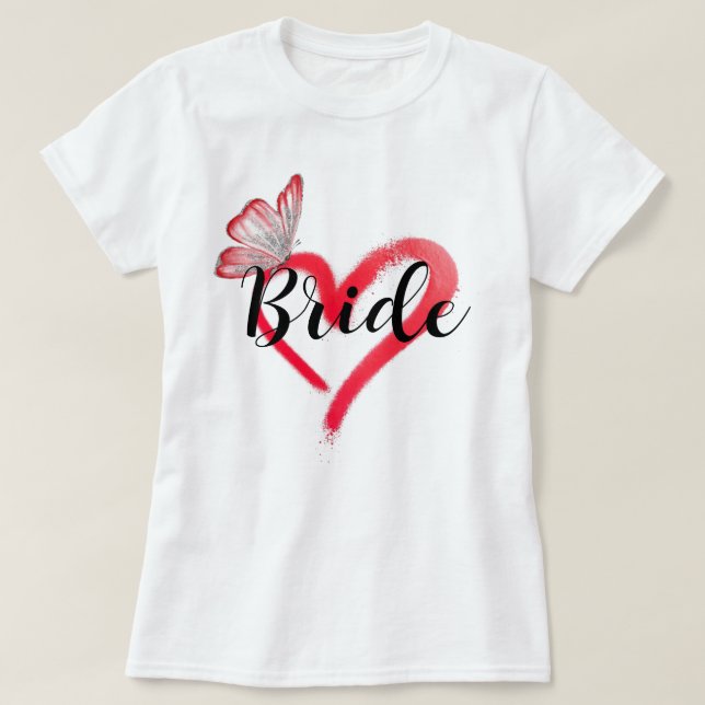 Team Bride Bachelorette Party T Shirt (Design framsida)