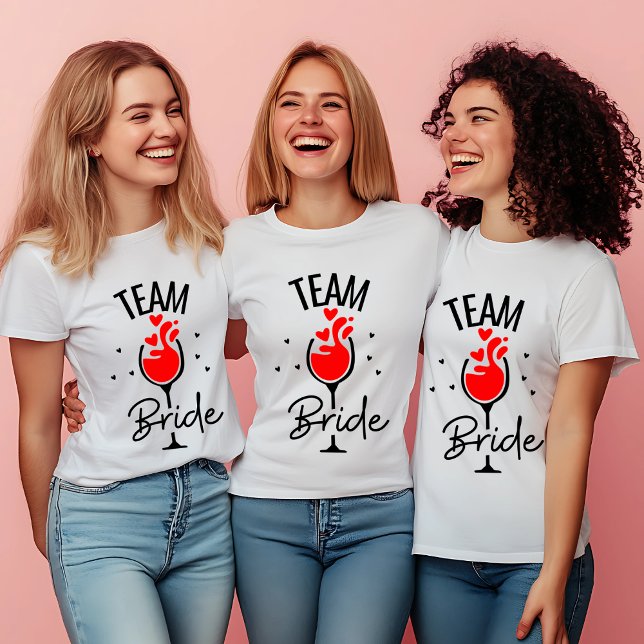 "Team Bride" Bachelorette Party T-Shirt (Skapare uppladdad)