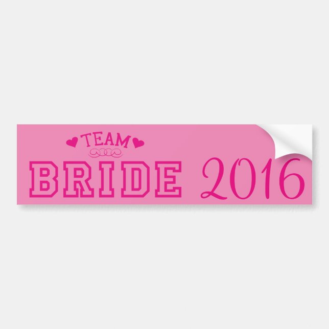 Team Bride Bildekal (Framsidan)