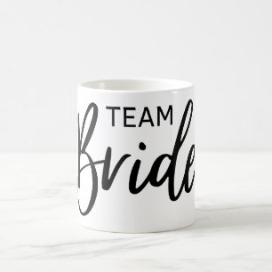 Team Bride Black Kaffemugg