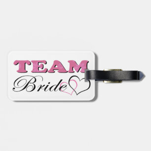 Team Bride - Blekens Rosa Bagagebricka