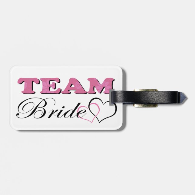 Team Bride - Blekens Rosa Bagagebricka (Baksida Vågrät)