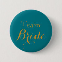 Team Bride Blue Guld Bröllop