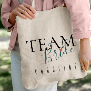 Team Bride   Bridesmaid   BRÖLLOP Tygkasse