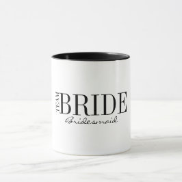 Team Bride Bridesmaid Brudens sida Coffee Mugg