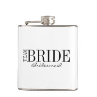 Team Bride Bridesmaid Brudens sida-kolv