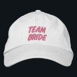Team Bride Broderad Keps<br><div class="desc">Idealisk grupptak för höna eller möhippor,  möhippor,  broderad text från Ricaso</div>