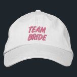 Team Bride Broderad Keps<br><div class="desc">Idealisk grupptak för höna eller möhippor, möhippor, broderad text från Ricaso</div>