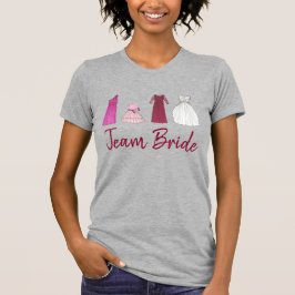 TEAM BRIDE Bröllop Brudens sida DTAR Tee