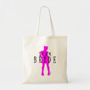 Team Bride Bröllop Cat Woman av VIMAGO Tygkasse
