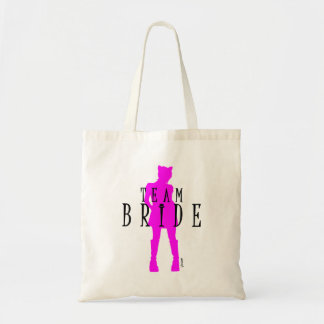 Team Bride Bröllop Cat Woman av VIMAGO Tygkasse