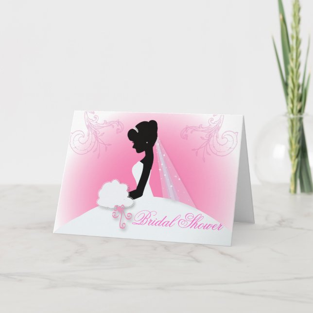 Team bride Bröllop gown Bride möhippa silhouette Inbjudan (Framsida)