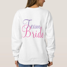 Team Bride Bröllopsfest Cake Sweatshirt Tröja