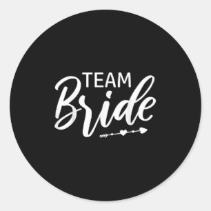 Team Bride Bröllopsfest Runt Klistermärke