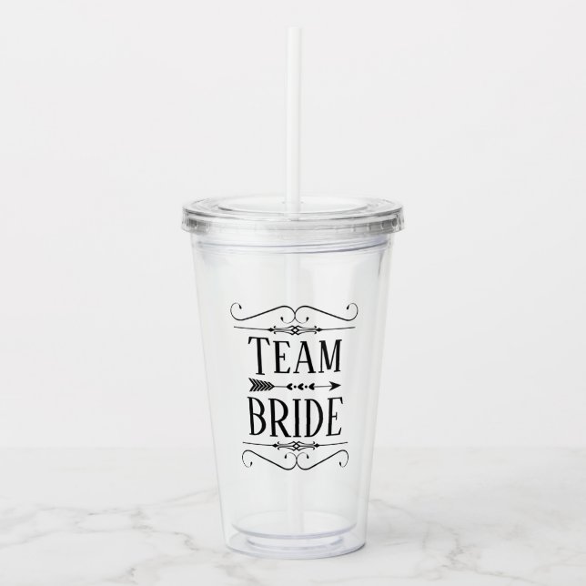 TEAM BRIDE BRUDENS SIDA TUMBLER TAKE AWAY MUGG (Framsida)