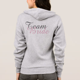 TEAM BRIDE Champagne Bröllop Bridesmaid Hoodie T-shirt