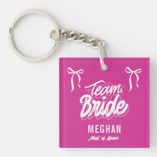 Team Bride Coquette Bow Bridesmaid Gift
