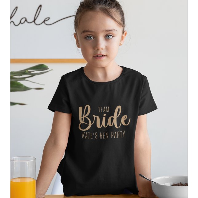 Team Bride Elegant Bachelorette T Shirt (Skapare uppladdad)