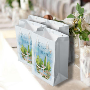 Team Bride Elegant Fontän doves Blommor Blue