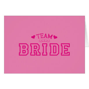 Team Bride Hälsningskort