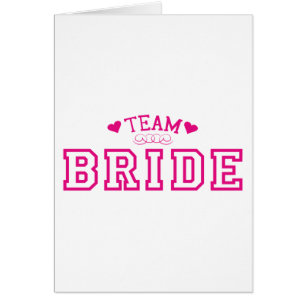Team Bride Hälsningskort