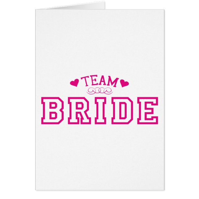 Team Bride Hälsningskort (Framsidan)