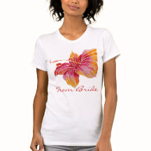 Team Bride | Hawaiian Hibiscus Flower T-Shirt
