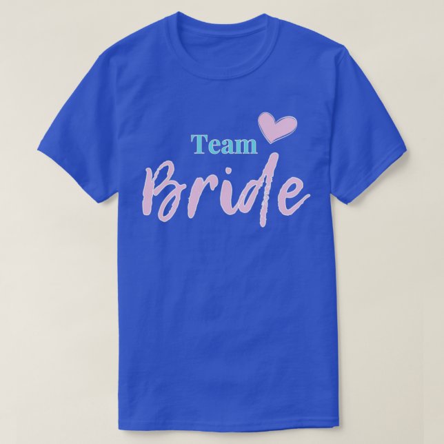 Team Bride JGA Bröllop T Shirt (Design framsida)