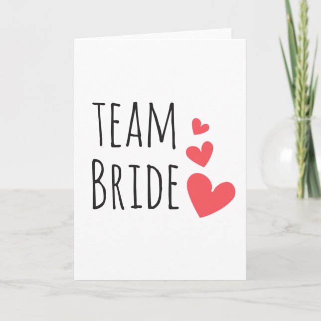 Team Bride Kort (Framsida)